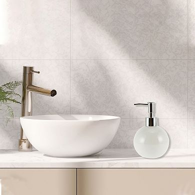 Simple Round Soap Pump Dispenser for Bathroom Hotel Laundry Rooms 300ml 1 Pcs