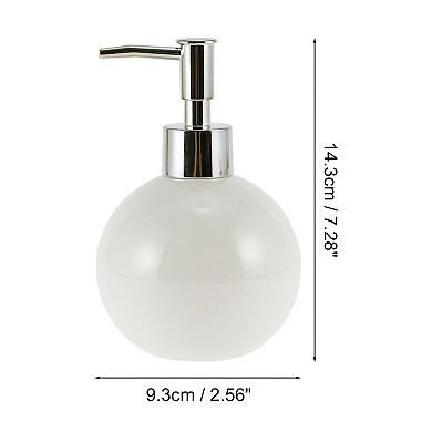 Simple Round Soap Pump Dispenser for Bathroom Hotel Laundry Rooms 300ml 1 Pcs