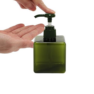 Simple Square Soap Pump Dispenser for Bathroom Laundry Rooms 250ml 1 Pcs