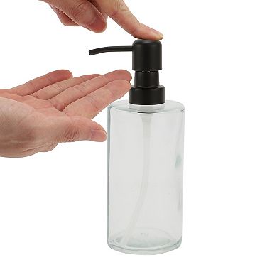 Classic Elegant Cylindrical Soap Pump Dispenser for Hotels Bathroom 350ml 1 Pc