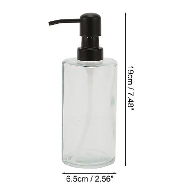 Classic Elegant Cylindrical Soap Pump Dispenser for Hotels Bathroom 350ml 1 Pc
