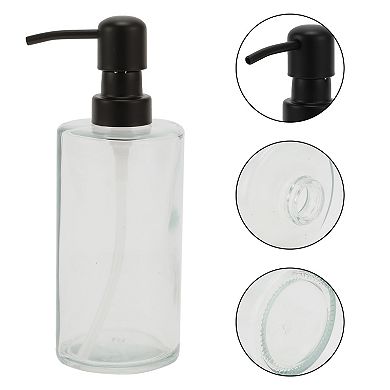 Classic Elegant Cylindrical Soap Pump Dispenser for Hotels Bathroom 350ml 1 Pc