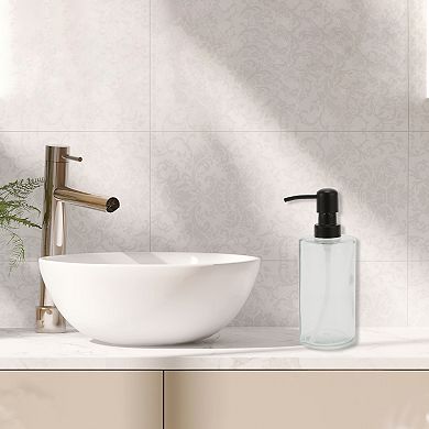 Classic Elegant Cylindrical Soap Pump Dispenser for Hotels Bathroom 350ml 1 Pc