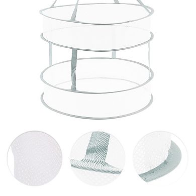 Durable Double Layer Clothes Drying Basket for Balcony 4.72"x18.9" 55L