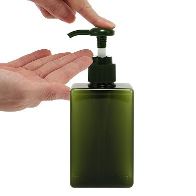 Simple Square Soap Pump Dispenser for Bathroom Laundry Rooms 200ml 1 Pcs