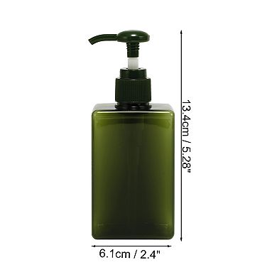 Simple Square Soap Pump Dispenser for Bathroom Laundry Rooms 200ml 1 Pcs
