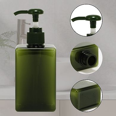 Simple Square Soap Pump Dispenser for Bathroom Laundry Rooms 200ml 1 Pcs