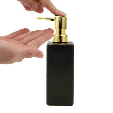 Classic Square Soap Pump Dispenser for Laundry Rooms Hotels Kitchen 350ml 1 Pcs