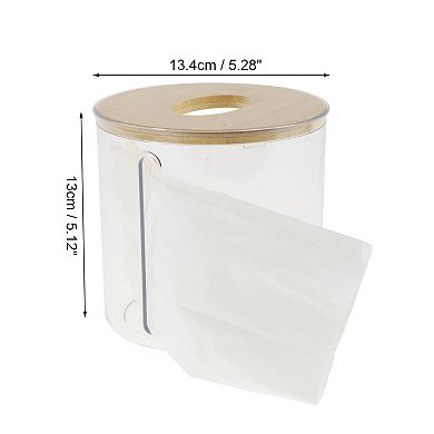 1 Pcs Convenient Round Tissue Box Holder for Living Room Table Desk Office