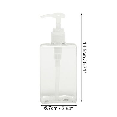 Simple Square Soap Pump Dispenser for Bathroom Hotel 280ml 1 Pcs