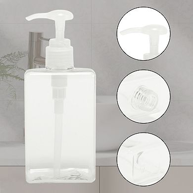 Simple Square Soap Pump Dispenser for Bathroom Hotel 280ml 1 Pcs
