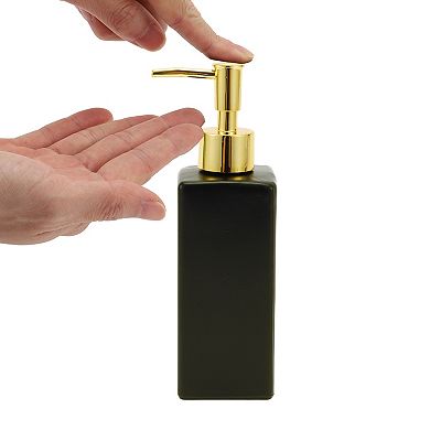Elegant Square Soap Pump Dispenser for Laundry Rooms Hotels RV 350ml 1 Pcs