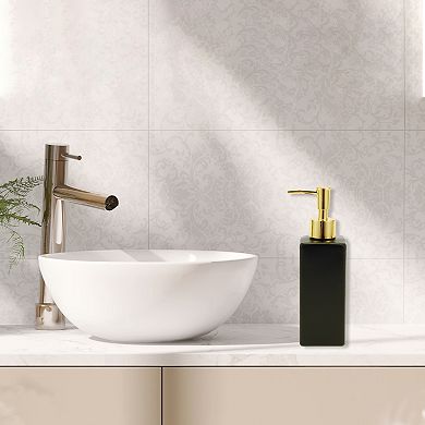 Elegant Square Soap Pump Dispenser for Laundry Rooms Hotels RV 350ml 1 Pcs