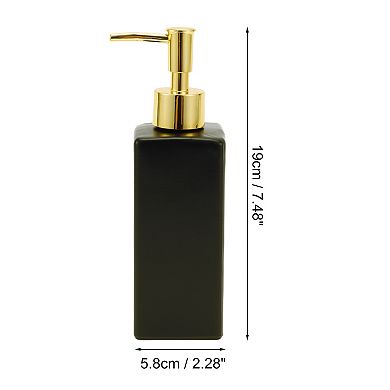 Elegant Square Soap Pump Dispenser for Laundry Rooms Hotels RV 350ml 1 Pcs