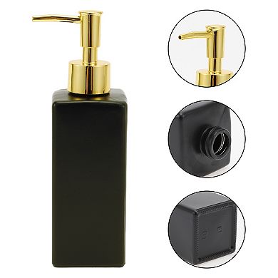Elegant Square Soap Pump Dispenser for Laundry Rooms Hotels RV 350ml 1 Pcs