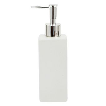 Elegant Square Soap Pump Dispenser for Laundry Rooms Hotels RV 350ml 1 pc