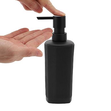 Classic Vertical Lines Soap Pump Dispenser for Bathroom Hotels 350ml 1 Pcs