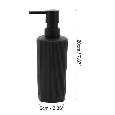 Classic Vertical Lines Soap Pump Dispenser for Bathroom Hotels 350ml 1 Pcs