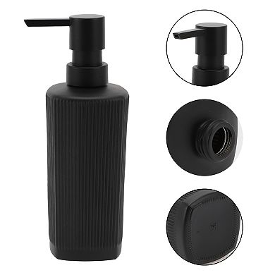 Classic Vertical Lines Soap Pump Dispenser for Bathroom Hotels 350ml 1 Pcs