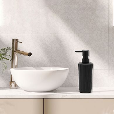 Classic Vertical Lines Soap Pump Dispenser for Bathroom Hotels 350ml 1 Pcs