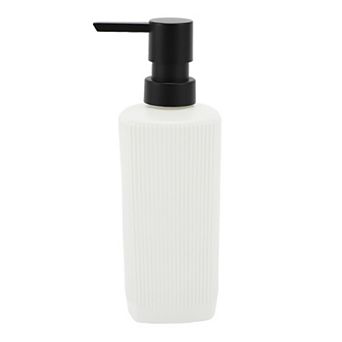 Classic Vertical Lines Soap Pump Dispenser for Bathroom Hotels 350ml 1 pc