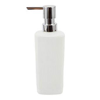Classic Vertical Lines Soap Pump Dispenser for Bathroom Hotels 350ml 1 pc