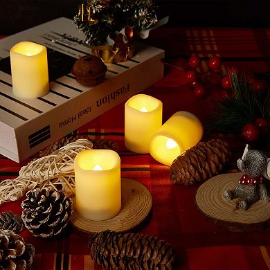 12 Pcs Flameless Votive Candles With Remote Timer
