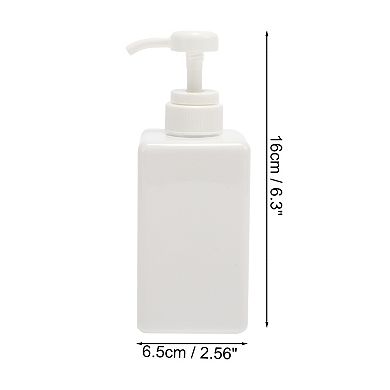 Simple Square Soap Pump Dispenser for Bathroom Laundry Rooms 450ml 1 Pcs