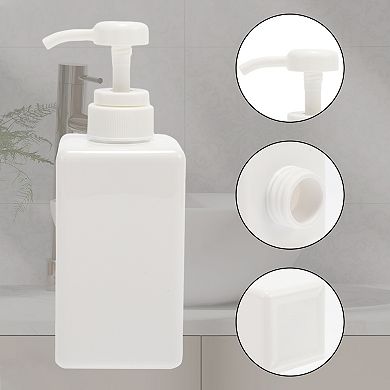 Simple Square Soap Pump Dispenser for Bathroom Laundry Rooms 450ml 1 Pcs