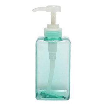Simple Square Soap Pump Dispenser for Bathroom Laundry Rooms 450ml 1 pc