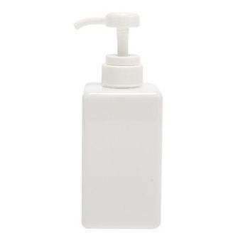 Simple Square Soap Pump Dispenser for Bathroom Laundry Rooms 450ml 1 pc