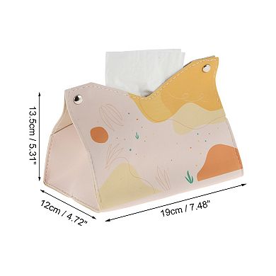 1Pc Durable Pattern Tissue Box Cover for Living Room Table Desk