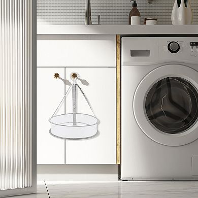 Durable Single Layer Clothes Drying Basket for Balcony 3.94"x 13.78" 12L 1 Pcs