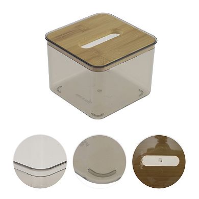 1 Pcs Convenient Small Square Tissue Box Holder for Living Room Table