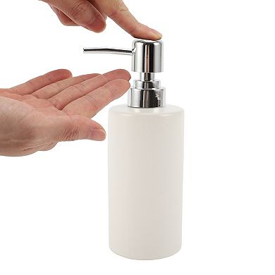 Simple Cylindrical Soap Pump Dispenser for Bathroom Laundry Room 300ml 1 Pcs