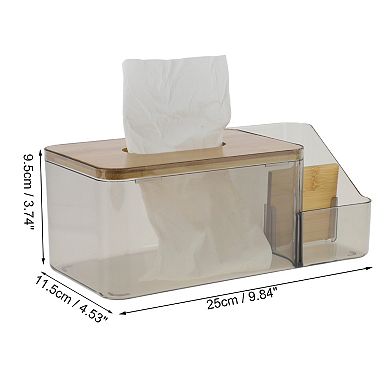 1 Pc Convenient Divided Tissue Box Holder for Living Room Table Desk Office
