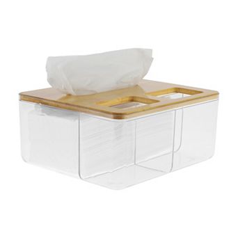 1 pc Convenient Tissue Box for Living Room Table Desk Office