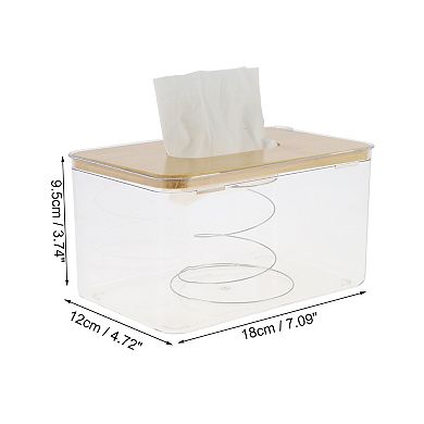 1 Pc Waterproof Medium Square Tissue Box for Living Room Table Desk Office