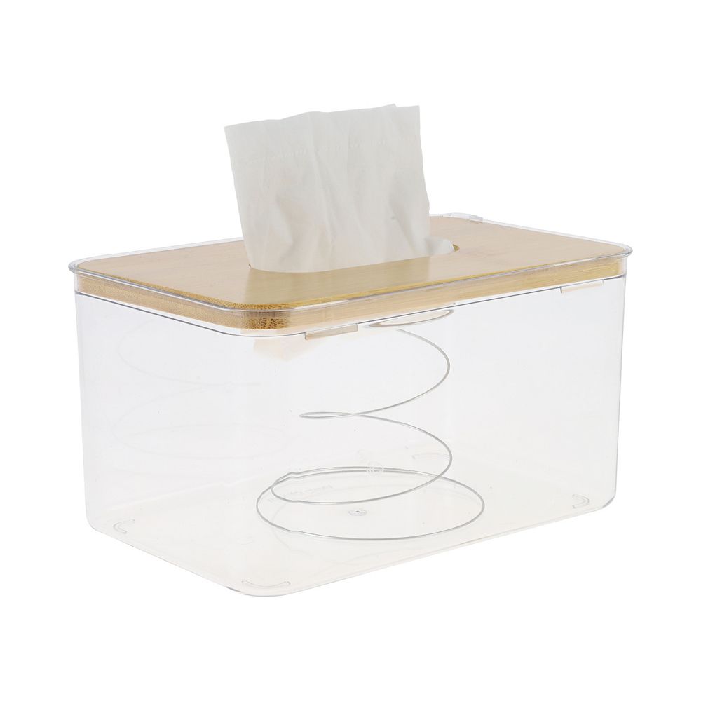 1 Pc Waterproof Medium Square Tissue Box for Living Room Table Desk Office