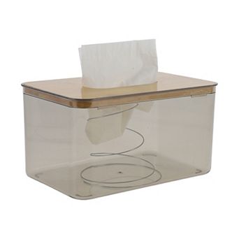 1 pc Waterproof Medium Square Tissue Box for Living Room Table Desk Office