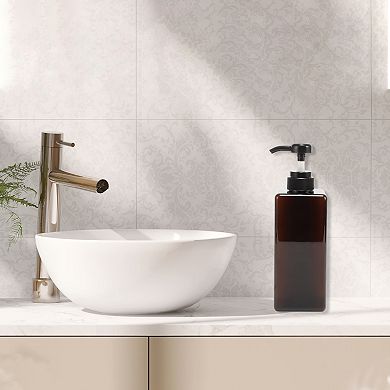 Simple Square Soap Pump Dispenser for Bathroom Laundry Rooms 650ml 1 Pcs