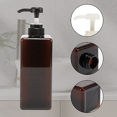 Simple Square Soap Pump Dispenser for Bathroom Laundry Rooms 650ml 1 Pcs