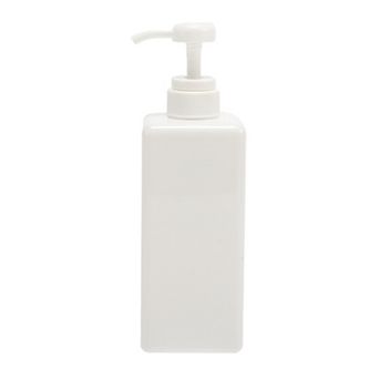 Simple Square Soap Pump Dispenser for Bathroom Laundry Rooms 650ml 1 pc