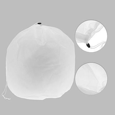 Drawstring XL Laundry Bags for Laundry Room Bathroom 27.56"x23.62" 110L White