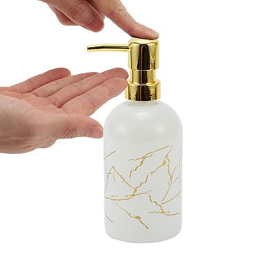 Simple Cylindrical Soap Pump Dispenser for Bathroom Kitchen Hotel 400ml 1 Pc