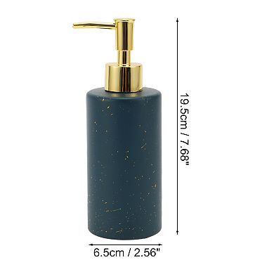 Classic Cylindrical Soap Pump Dispenser for Bathroom Hotels RV 350ml 1 Pcs