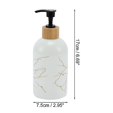Simple Cylindrical Soap Pump Dispenser for Bathroom Hotel Motel 400ml 1 Pcs
