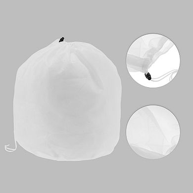 Drawstring M Laundry Bags for Laundry Room Bathroom 19.69"x15.75" 60L White