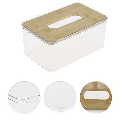 1 Pcs Convenient Large Square Tissue Box Holder for Living Room Table