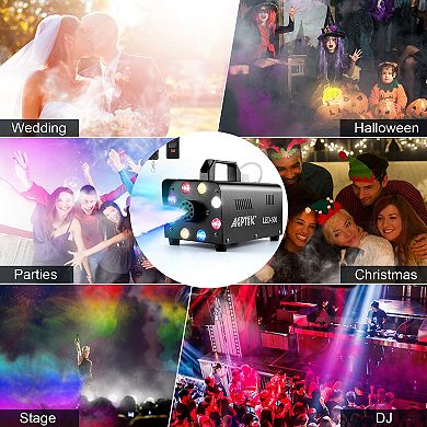Fog Machine With Wireless Remote Control And Colorful LED Light